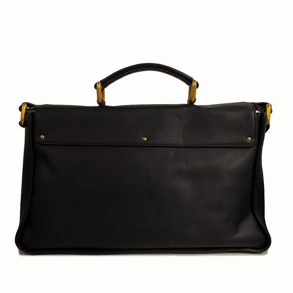 Chloe Aurore Black Leather Satchel Bag - Picture 11 of 11